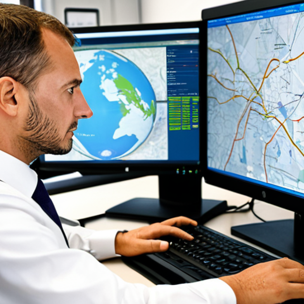 항공화물 관련 자격증 시험 일정 - **
"A freight forwarding agent, fully clothed in professional attire, working at a computer in a bu...