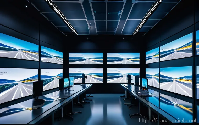 항공화물 산업의 역사와 진화 과정 - **Global Air Freight Hub at Peak Activity:** A vibrant, high-angle view of a vast, modern air freigh...