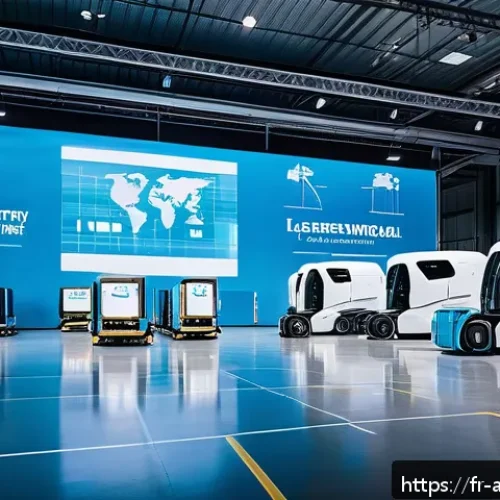 Home 32 항공화물 관련 최신 기술 동향 - A modern, spacious air cargo warehouse with autonomous robots efficiently sorting and transporting p...