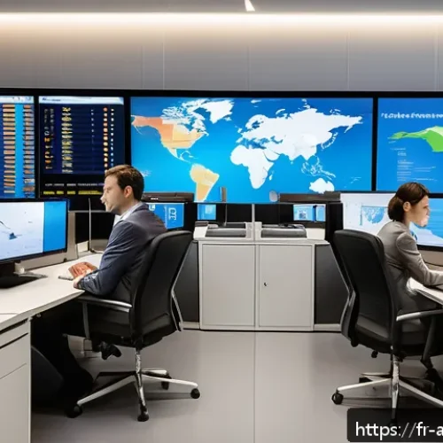 Home 31 항공화물 운송에서 고객 서비스의 중요성 - A professional airline customer service center scene showing a diverse team of well-dressed agents a...