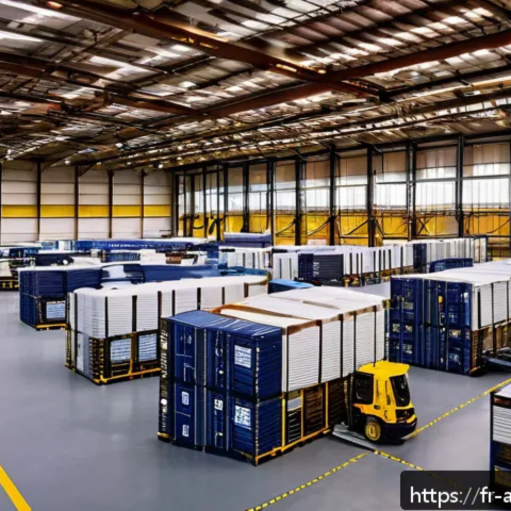 항공화물 전문가가 피해야 할 실수 - A highly detailed scene inside a modern air cargo warehouse in France, showcasing meticulous schedul...